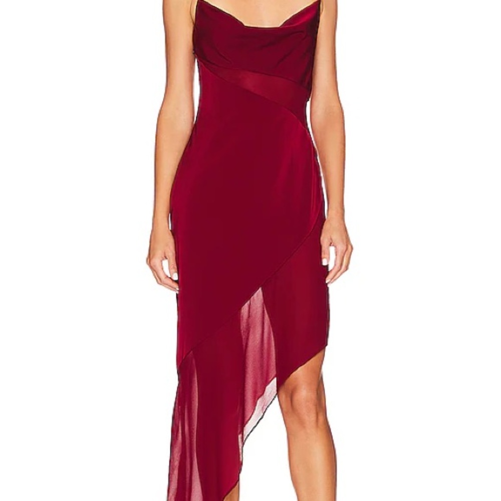 NWT Revolve NBD Delfino Burgundy Dress size M